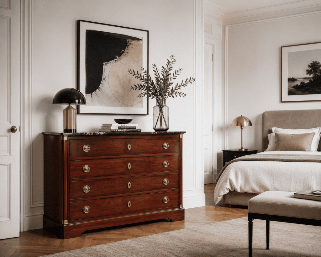 commode à ventre plat
