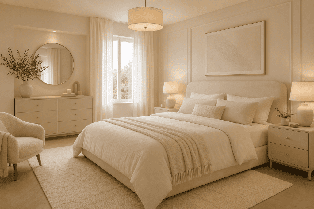chambre couleur ivoire
